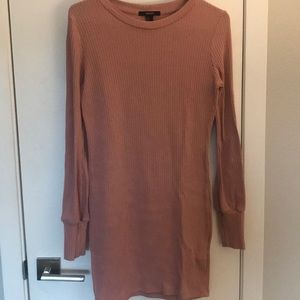 Light pink sweater dress